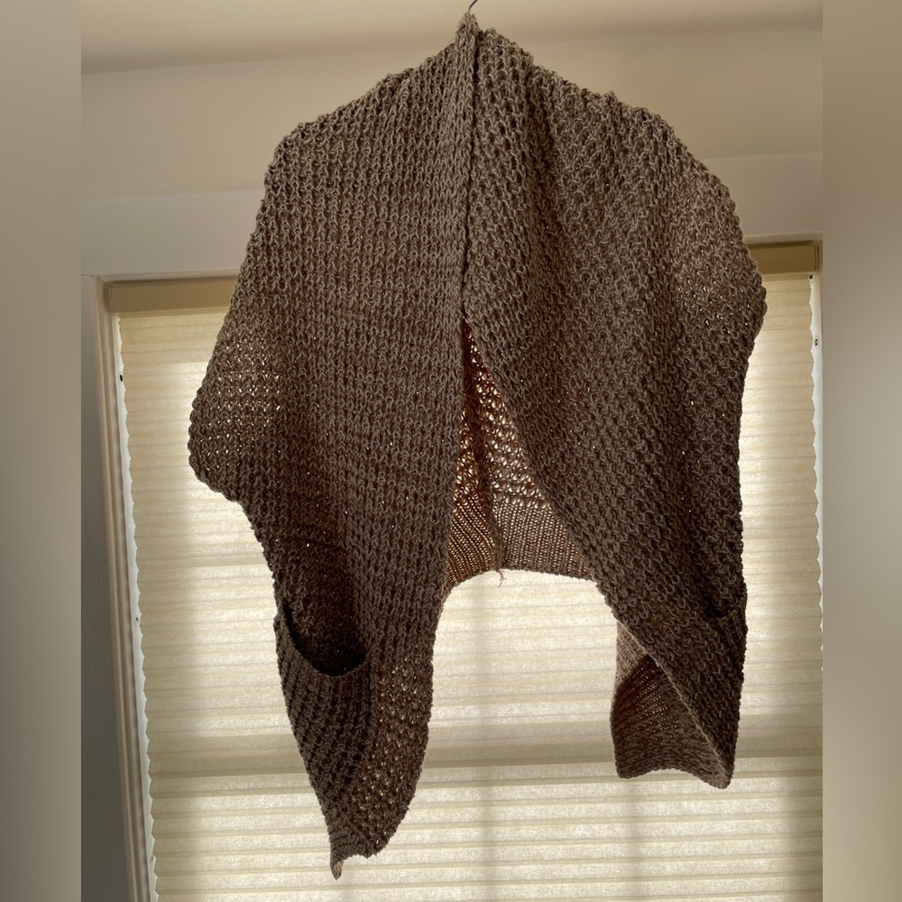 Beautiful feminine shawl tan colored DKNY Jeans
